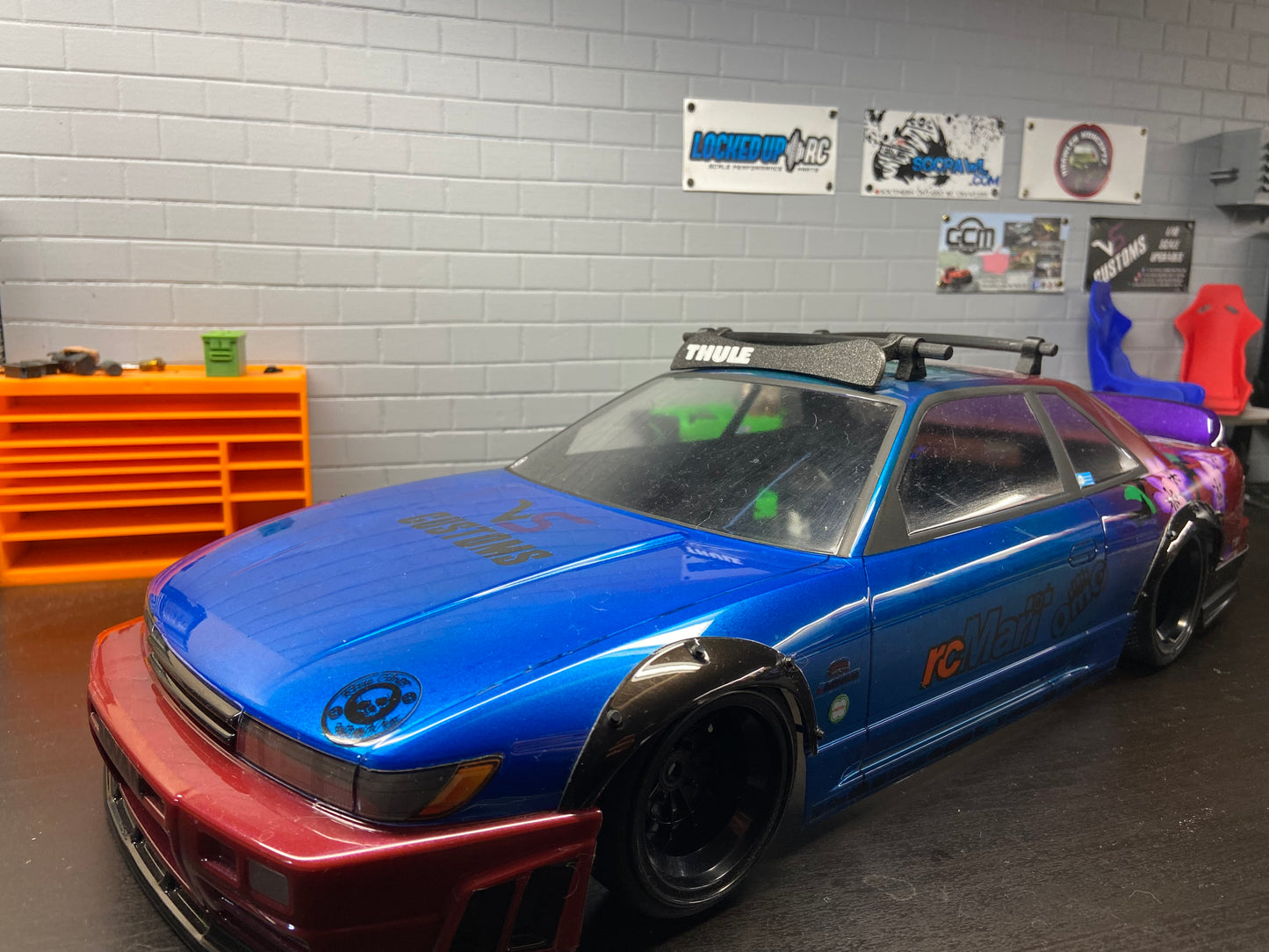 1:10 Scale Thule * Carbon Fibre Look * Roof Rack Accessories RC Drift and Crawler