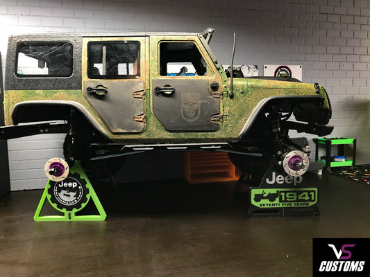 Jeep 1941 Willy's Vintage style Off-road Logo RC Crawler Axle Stand