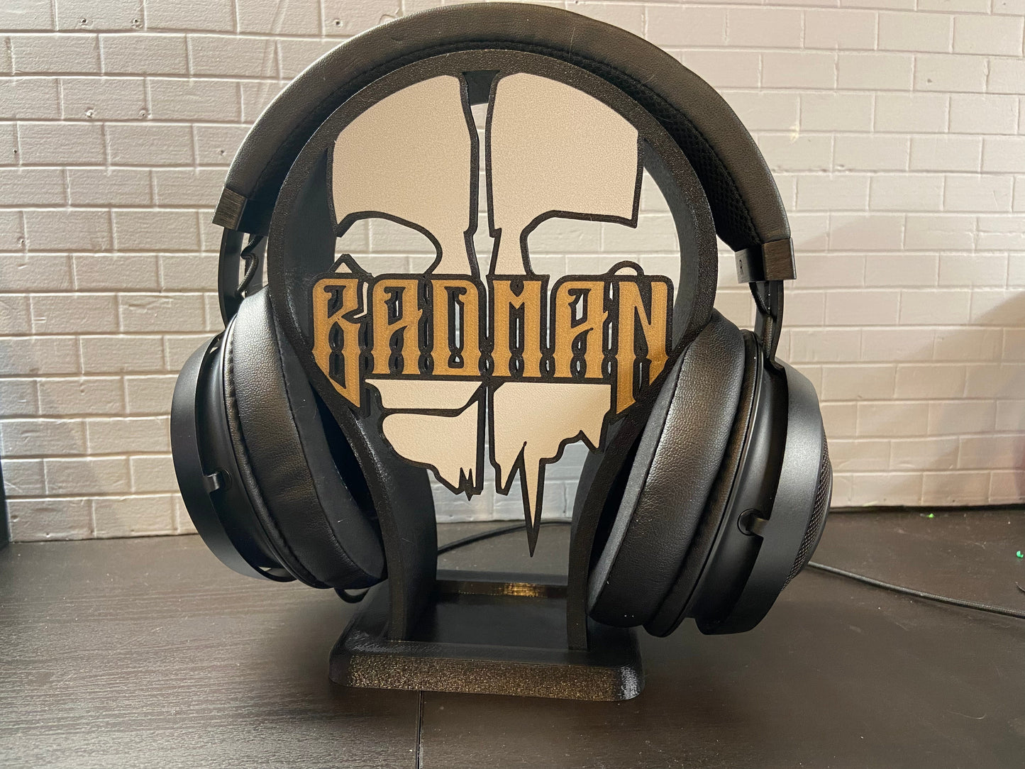 Custom Headphone Stands With Design Fee gaming Desk Organizer Twitch Streamer
