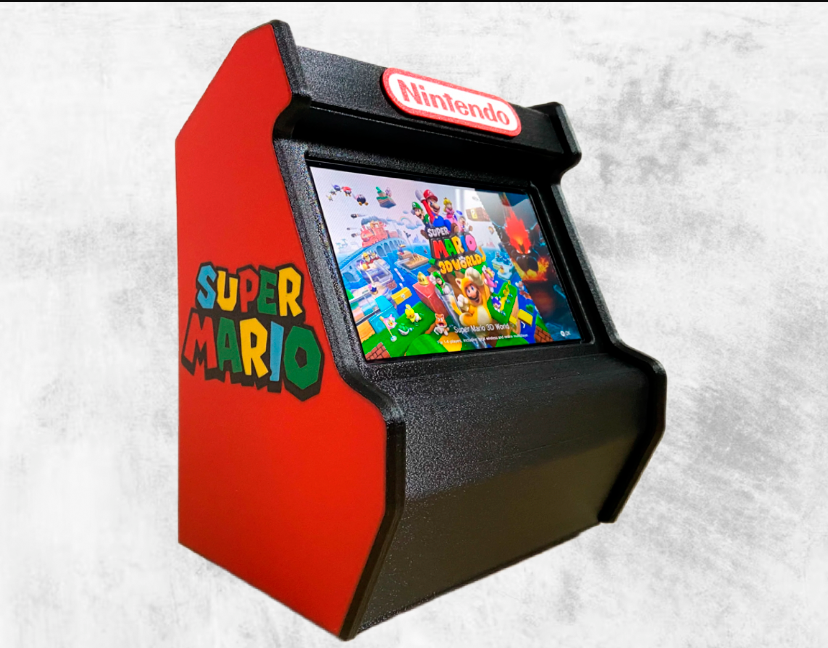 OLED Switch Screen Mario Inspired Nintendo Switch Arcade Cabinet 3D Printed
