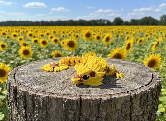 Medium Sunflower Burst Dragon