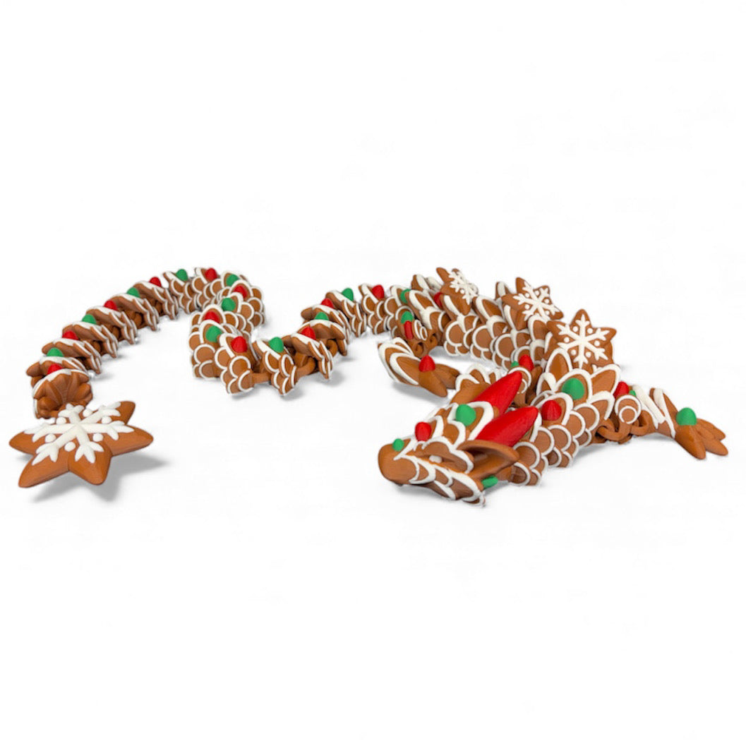 Large Christmas Gingerbread Dragon