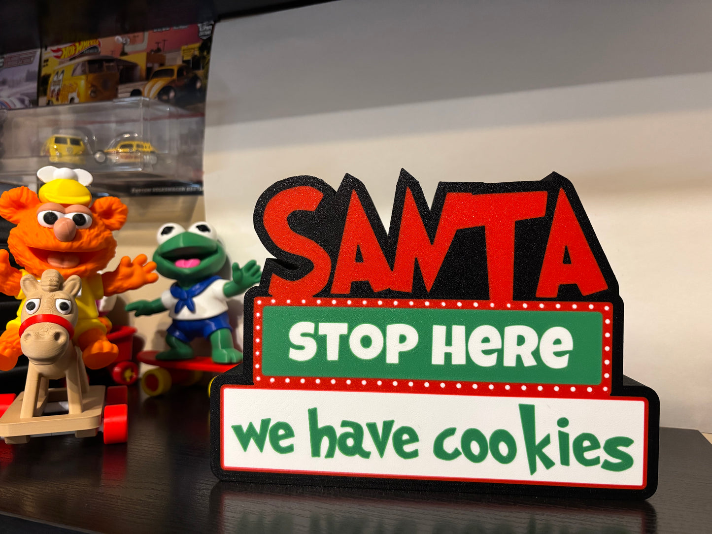 Santa Stop Here We Have Cookies Light Box