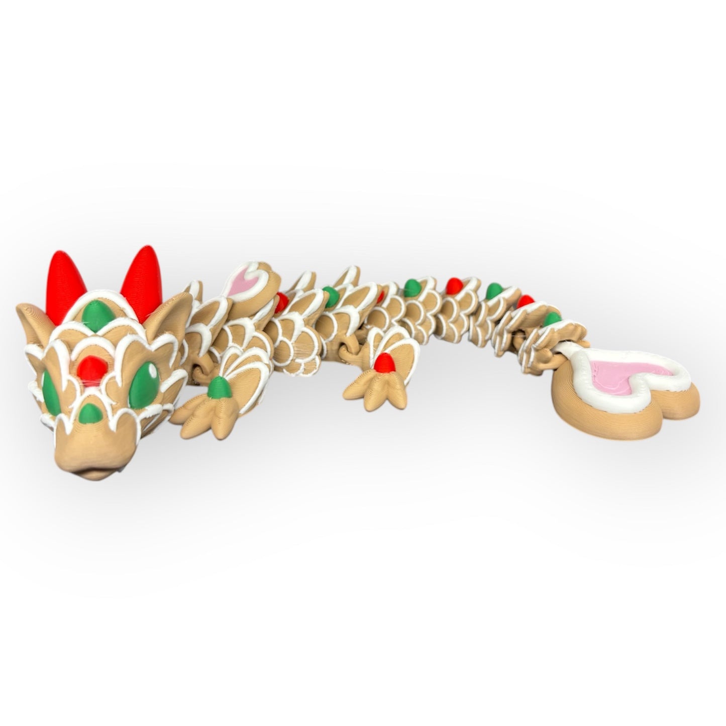 Medium Christmas Gingerbread Dragon