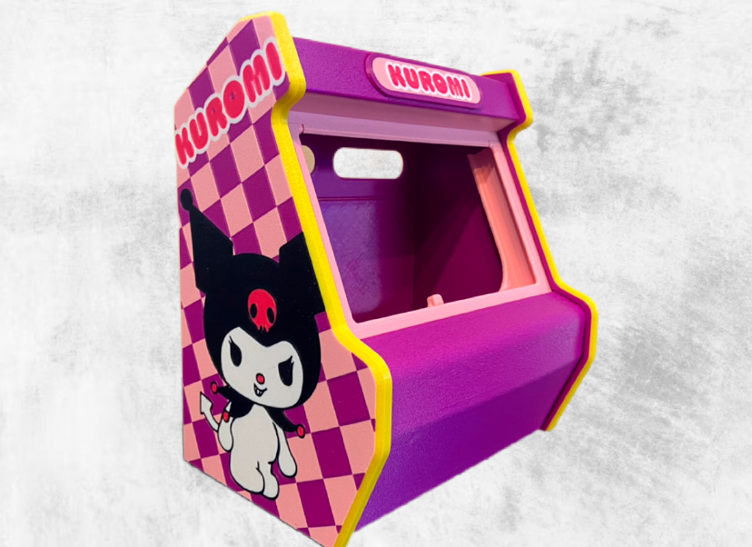 Kuromi Hello Kitty Style OLED Nintendo Switch Arcade Cabinet 3D Printed