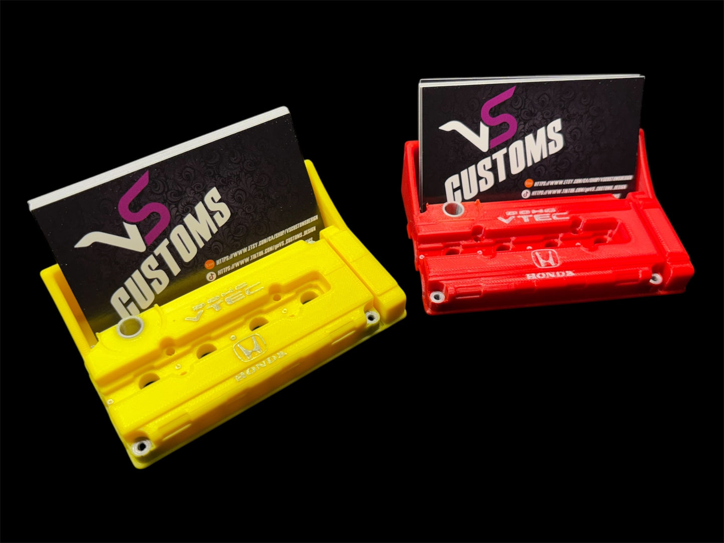 B Series Valve Cover Business Card Holders