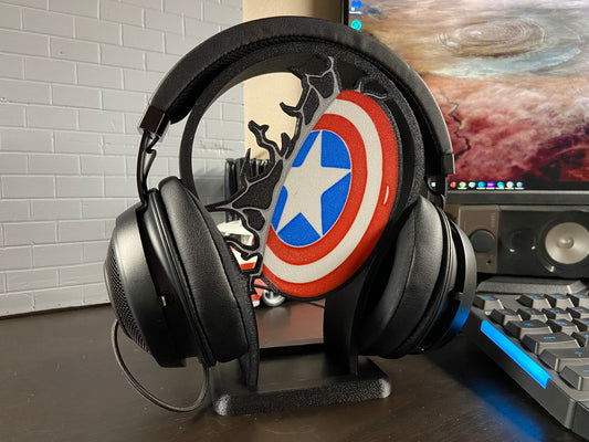 Shield gaming Headphone Stand Desk Organizer Twitch Streamer COD