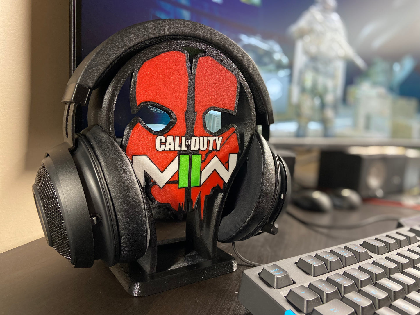 Call Of Duty SOAP Modern Warfare 2 MW2 Warzone 2.0 gaming Headphone Stand Desk Organizer Twitch Streamer COD