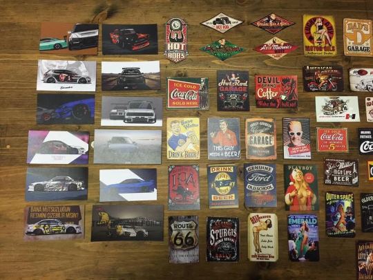 1/10 Scale Shop Tin Signs