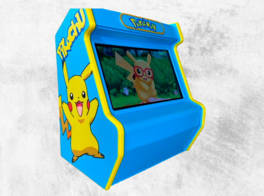 Pikachu Style OLED Nintendo Switch Arcade Cabinet 3D Printed
