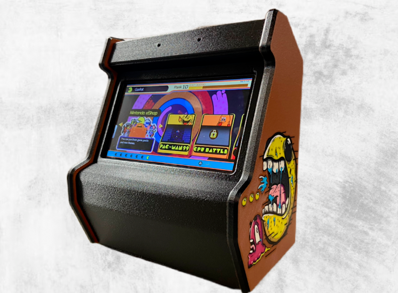 PAC-MAN Style Regular Switch Screen Nintendo Switch Arcade Cabinet 3D Printed