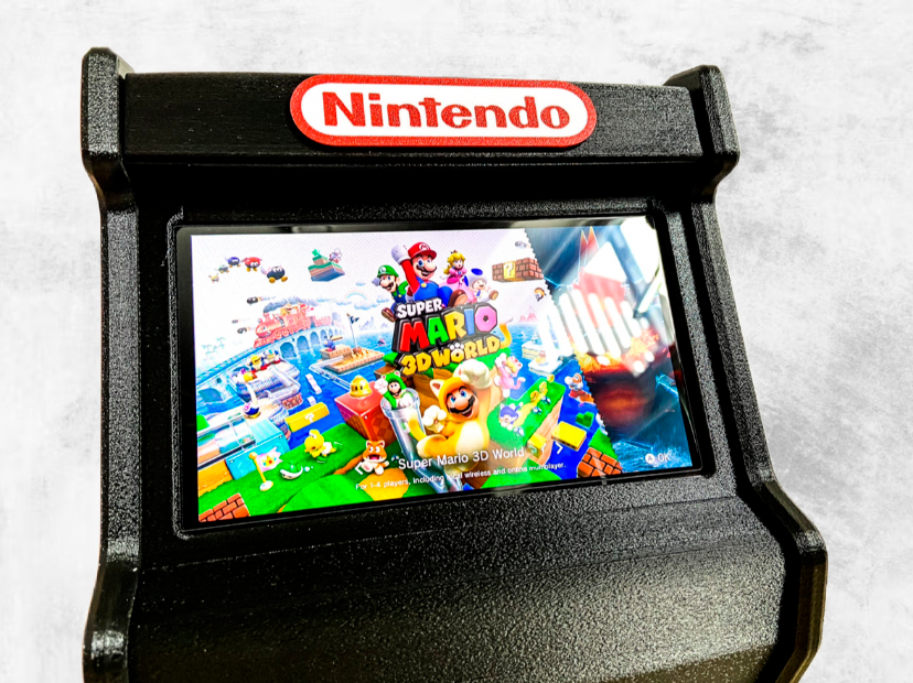 Super Mario Style Regular Switch Screen Nintendo Switch Arcade Cabinet 3D Printed
