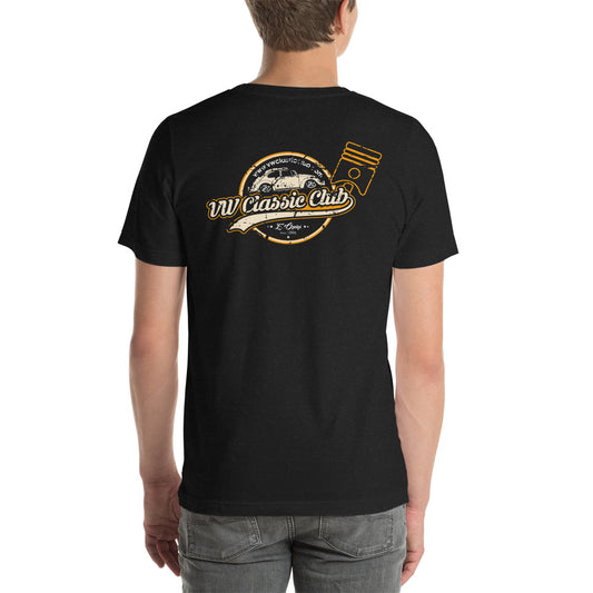 V W Classic Club Shop Style T-Shirt for that Gearhead
